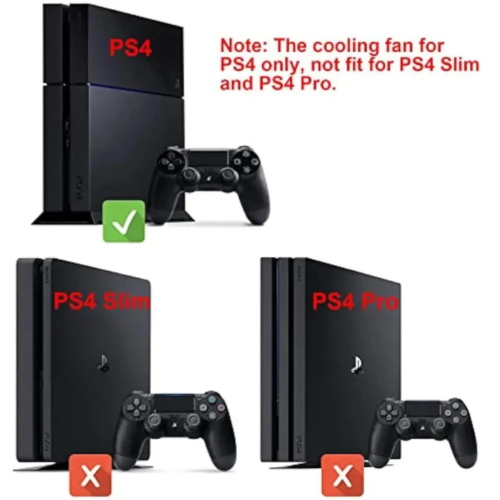 Cooling Fan For Playstation 4 USB External Cooler 5 Fans Tur