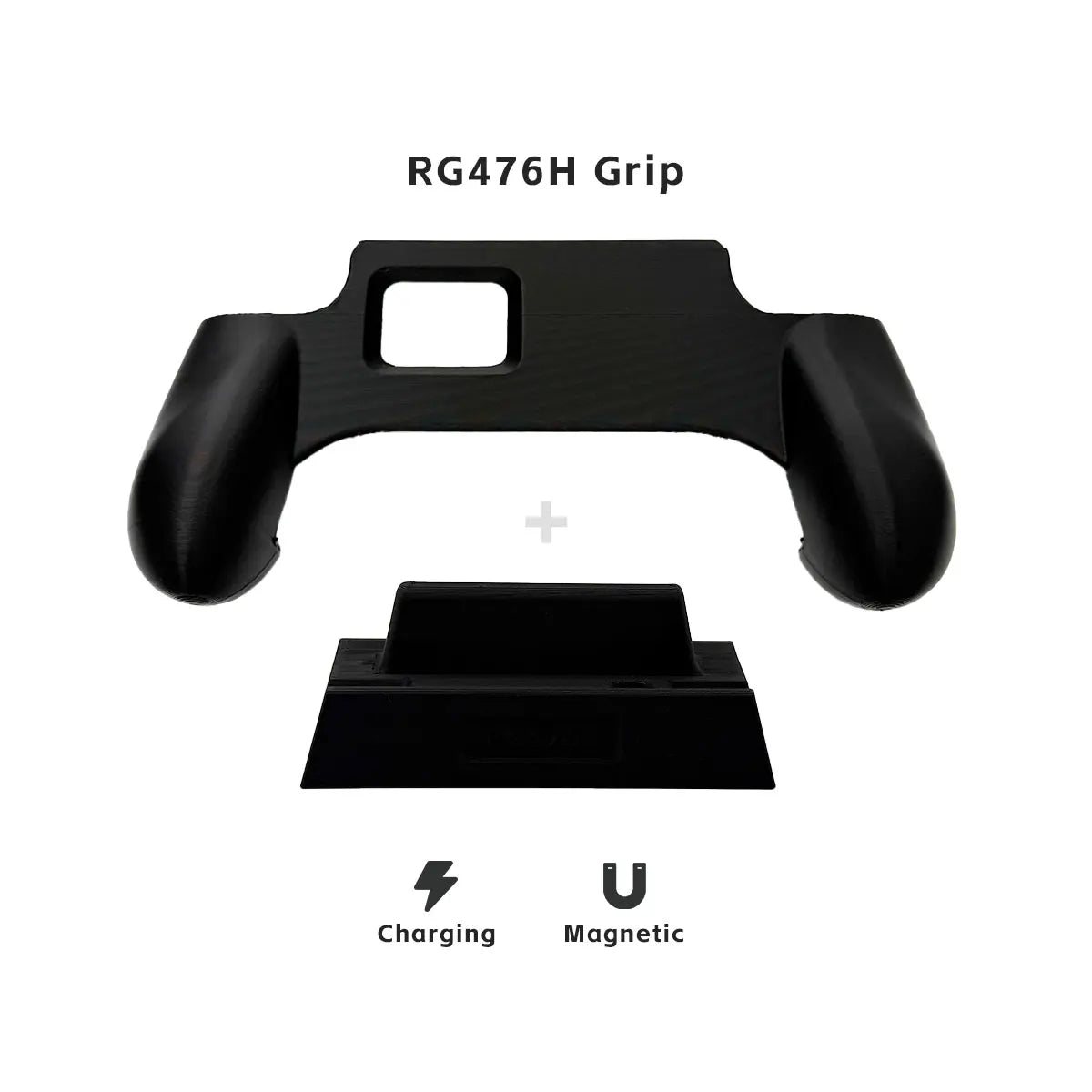 For RG476H Charging Dock And Comfortable Grip 3D Printed Accessories RG 476H Console Grip Display Stand Magnetic Charging Base