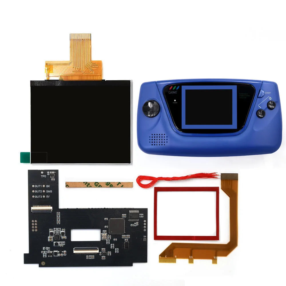 For Sega GG LCD Highlight Screen Kit 3.5 640 480 Retro Pixel HD IPS Backlight LCD Display For Game Gear Console TV HDMI Output