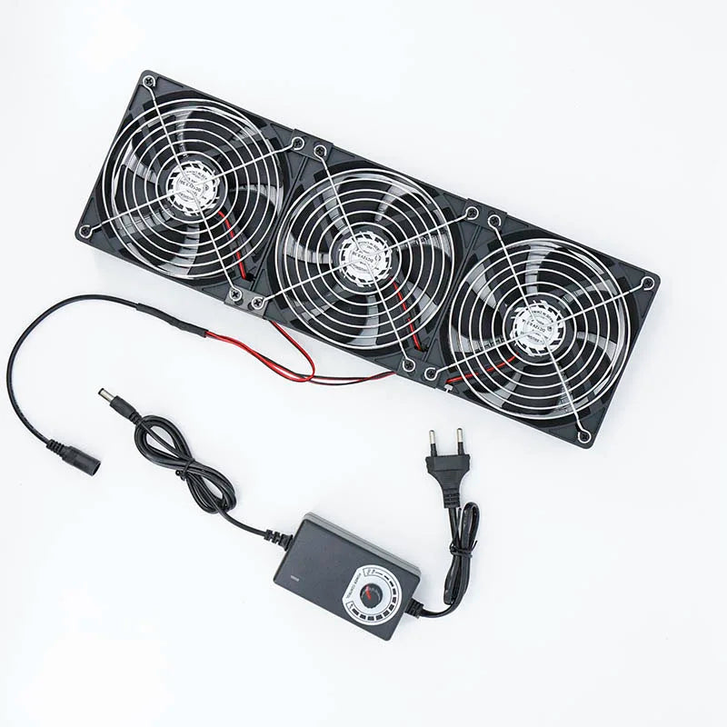 120mm 3000RPM Fan Cooling With Controller 12cm 12V 220V Btc Machine Chassis Workstation Cabinet Radiator Server Fan J17