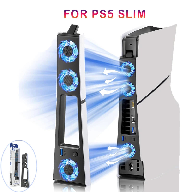 Gaming Cooler Fan Efficient Cooling System with LED Light No