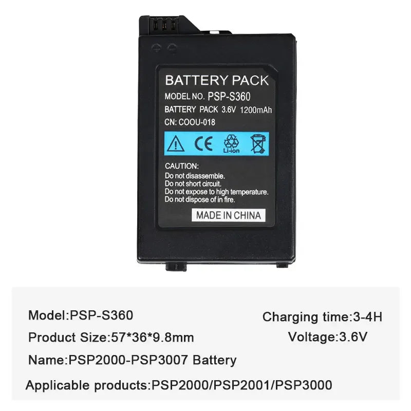 Psp-S110 3.6V Battery for Sony PSP Psp3000 Psp2000 2000 3000