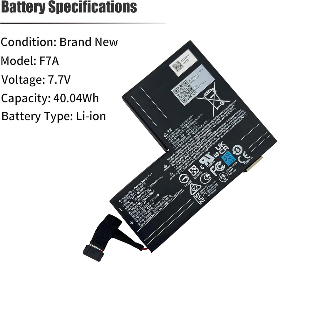 DXT New F7A Battery for the New Steam Deck Game Console F7A 
