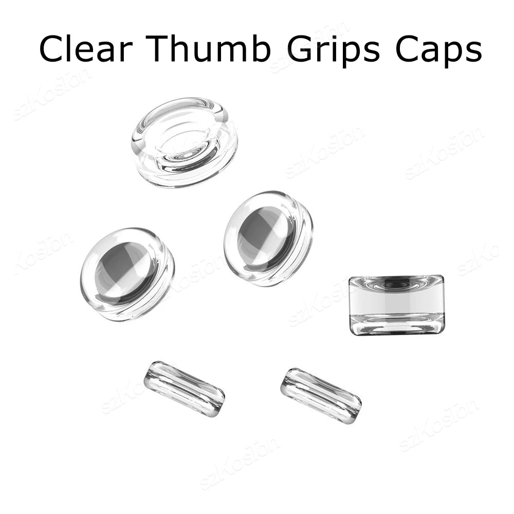 Clear Thumb Grips Caps for Switch 2 Pro Controller Anti-Slip