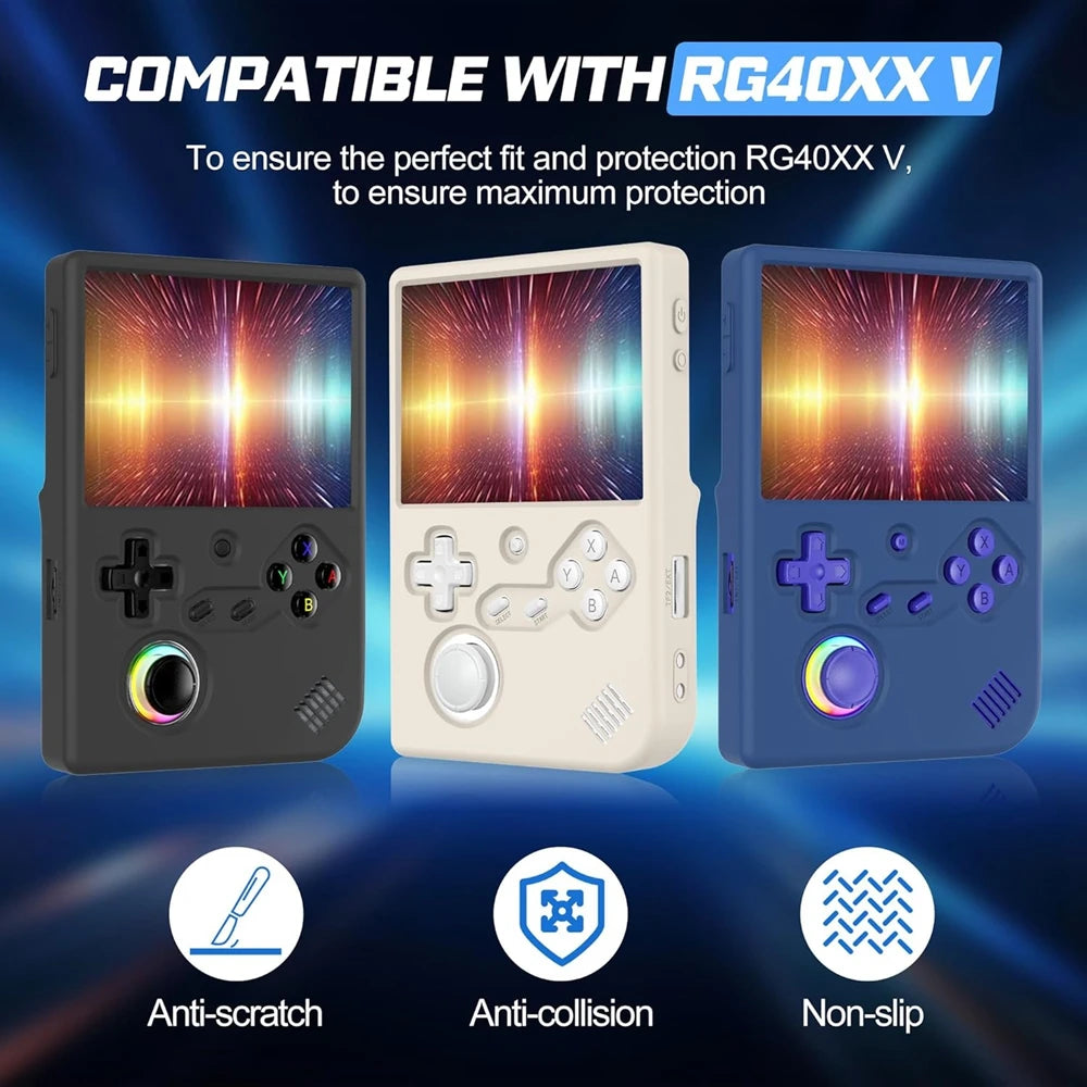 For ANBERNIC RG40XXV Handheld Game Console Soft Silicone Pro