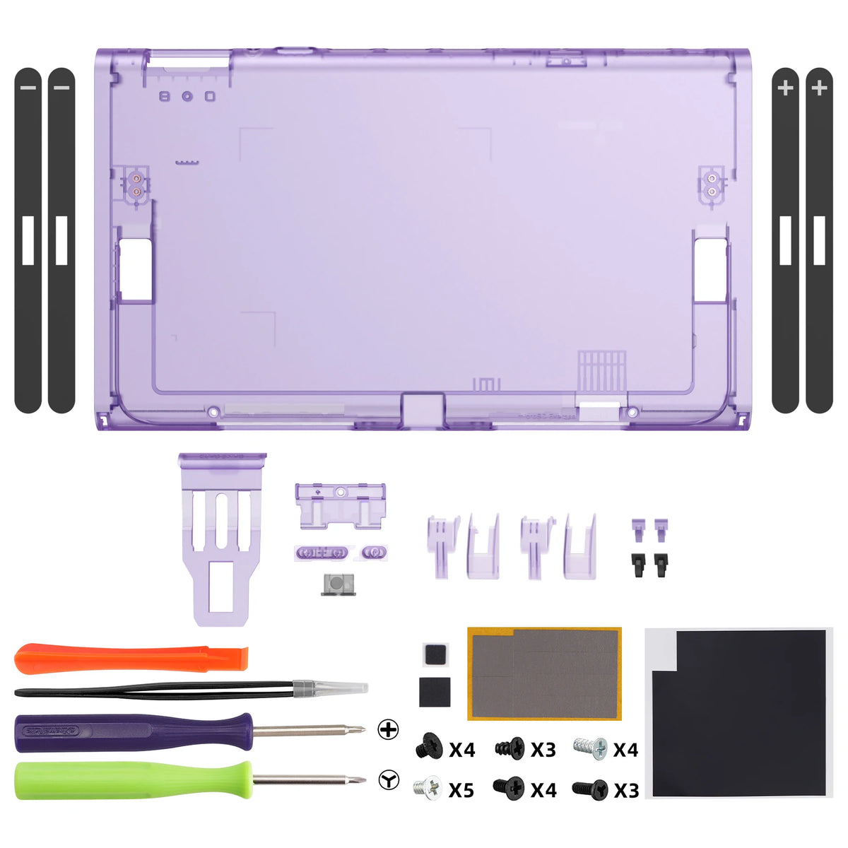 eXtremeRate Replacement DIY Back Plate for Nintendo Switch 2 Handheld Console Housing Cover Shell Case (Without Kickstand)
