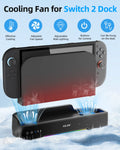 Aolion For Switch 2 Dock RGB Cooling Fan Portable HUB Expans