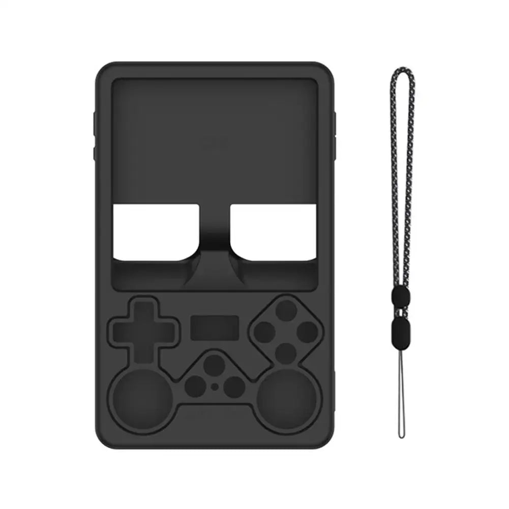 Black For R36S PLUS Open Source Handheld Game Console Silicone Protective Cover Dust-proof Drop-proof Storage Soft Shell