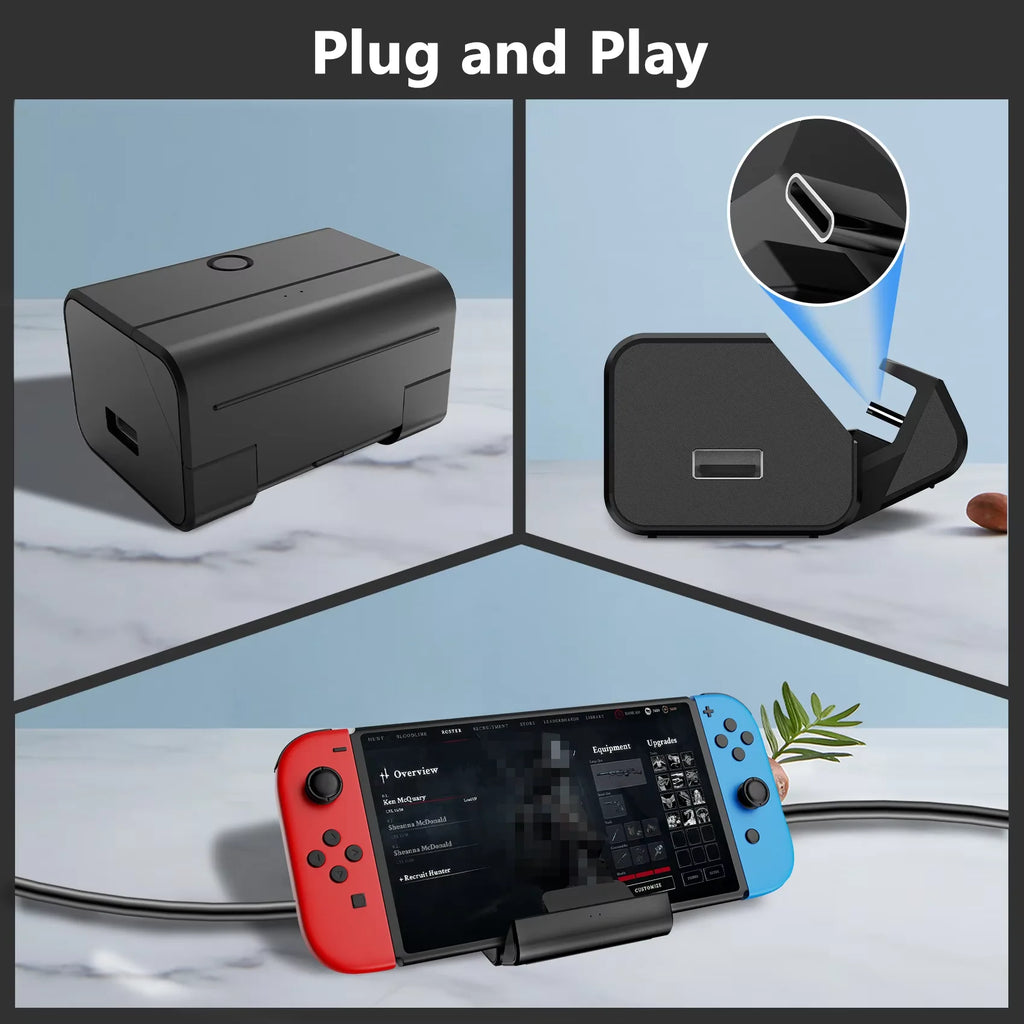 LinYuvo TV Docking Station for Switch/OLED 4K/1080P HDMI TV 