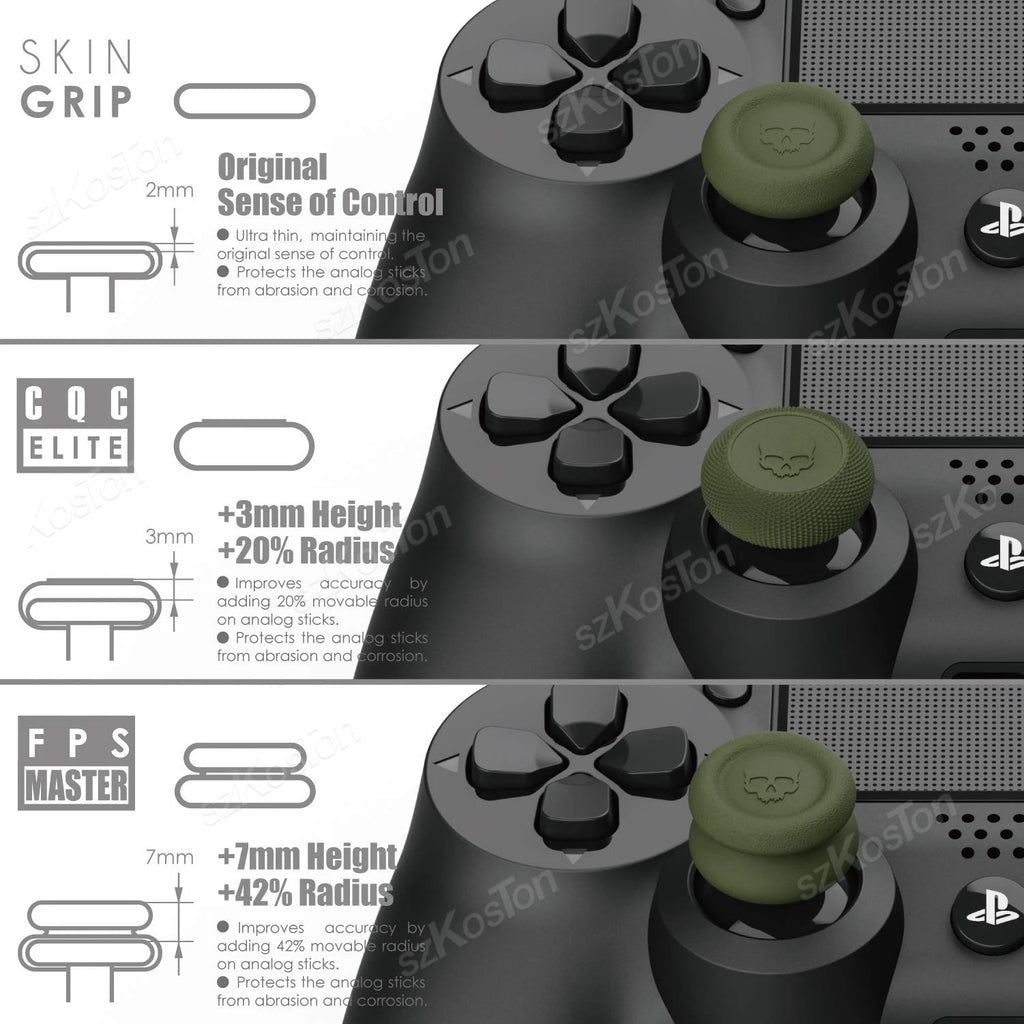 6PCS Thumb Grips Caps Set for Switch 2 Pro/PS5/PS4 Controlle