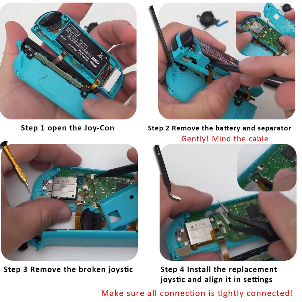 for Joycon Joystick Replacement 4 Pack for Fix Drift Nintend