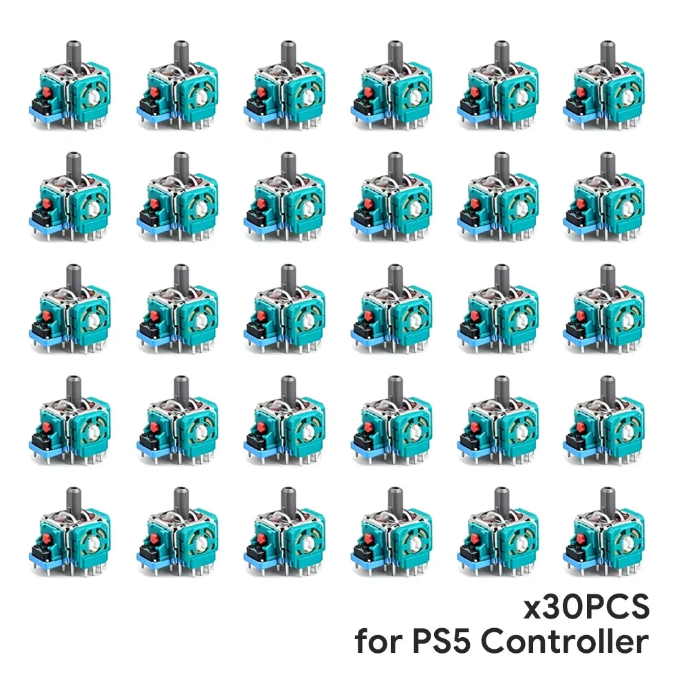 DATA FROG 10/20/30pcs Replacement 3D Analog Joystick For PS5/PS4/SwitchPro/Xbox One Controller ThumbStick Repair Parts Accessory