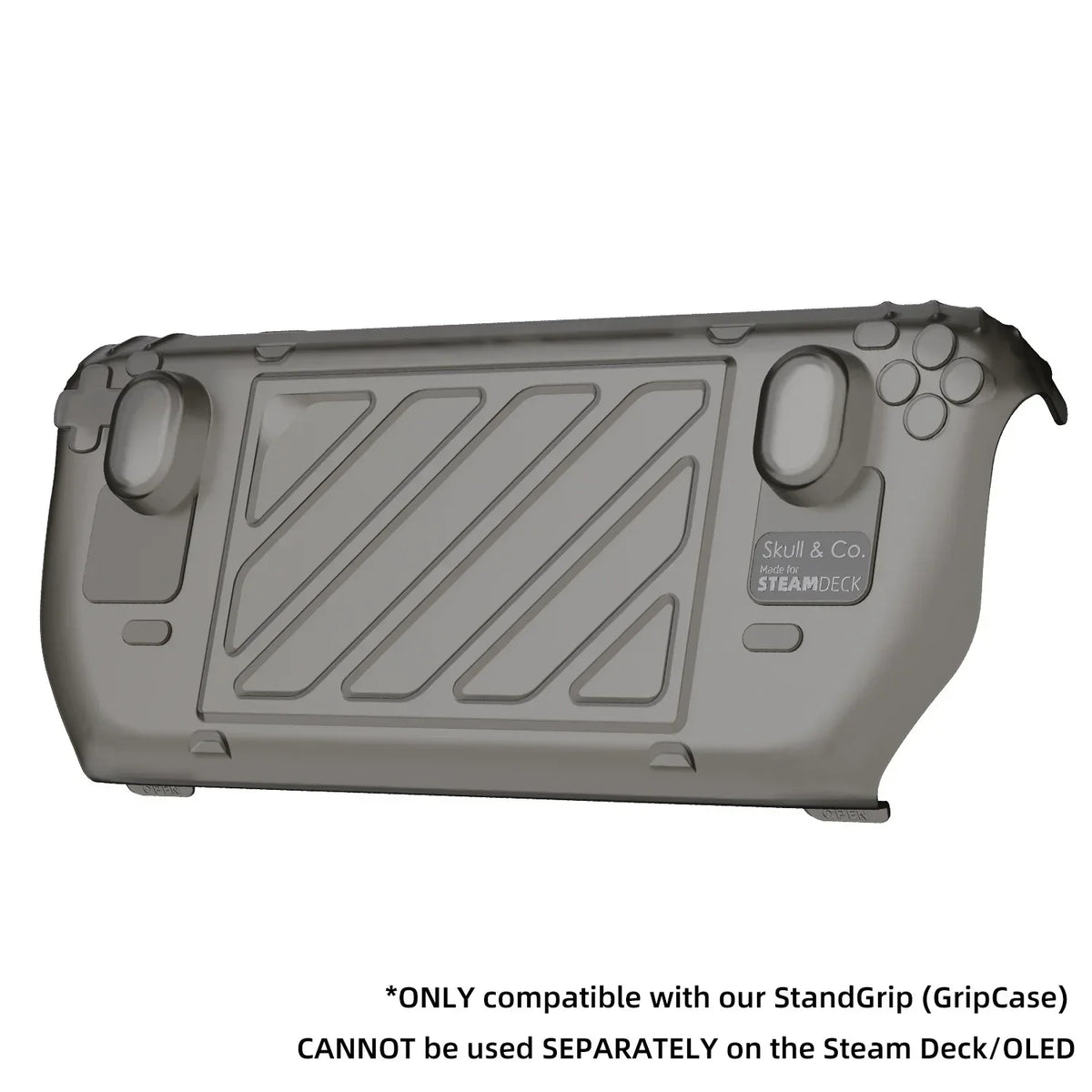 Skull & Co. HardShell Front Cover GripCase Portable Protective Case StandGrip for Steam Deck and OLED