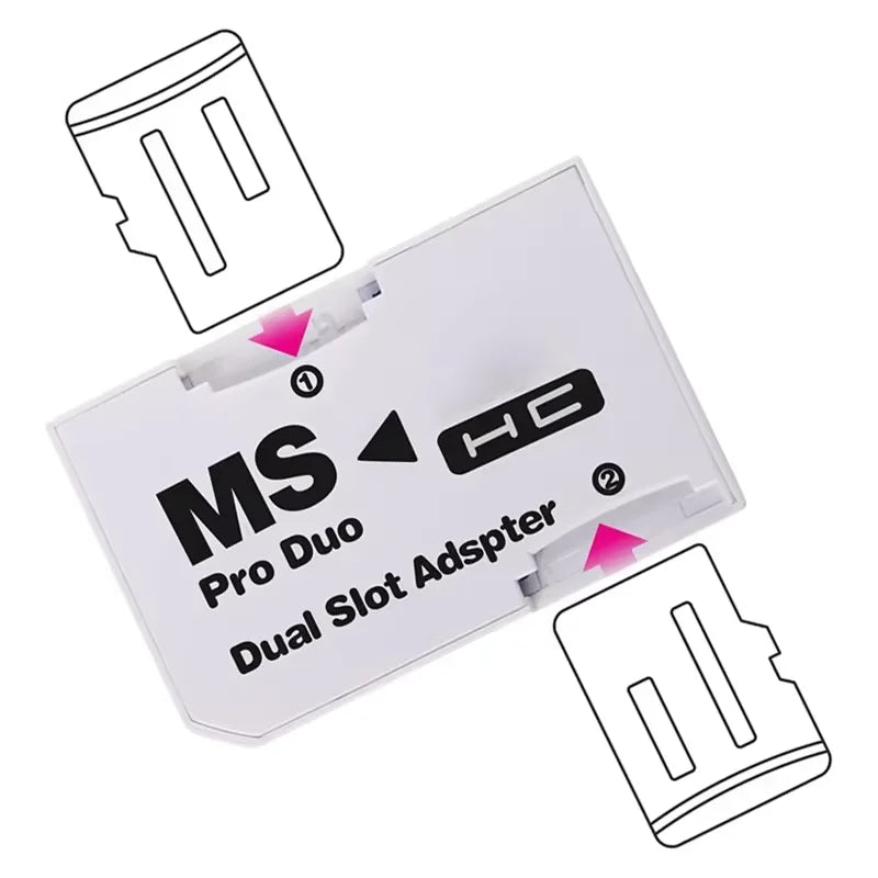 Memory Stick Pro Duo Reader TF to MS SD Card for PSP1000/PSP