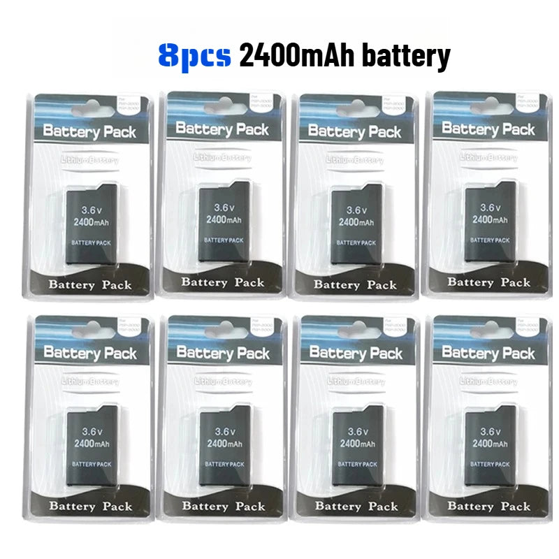 2400/3600mAh Lithium Battery For PSP-2000 PSP-3000 PSP-3004 Slim Game Console Long Lasting Safe Replacement Battery