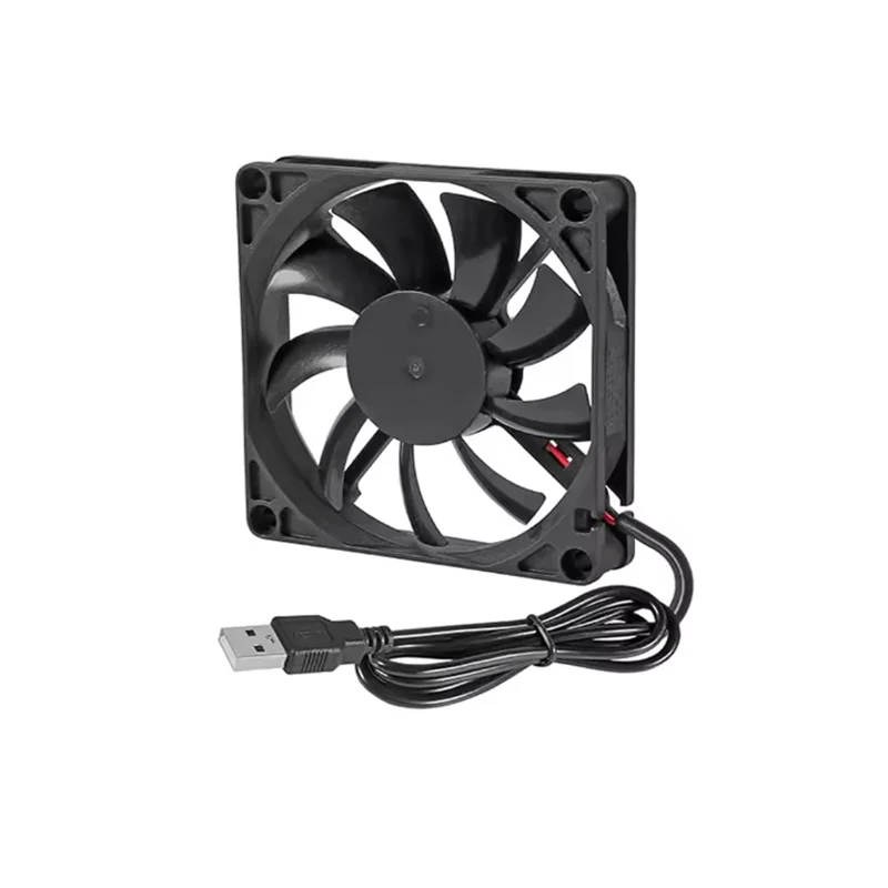 120x120x25mm 80x80x15mm 5V USB Power Cooling Case Fan For Receiver DVR Xbox TV Box Router Computer