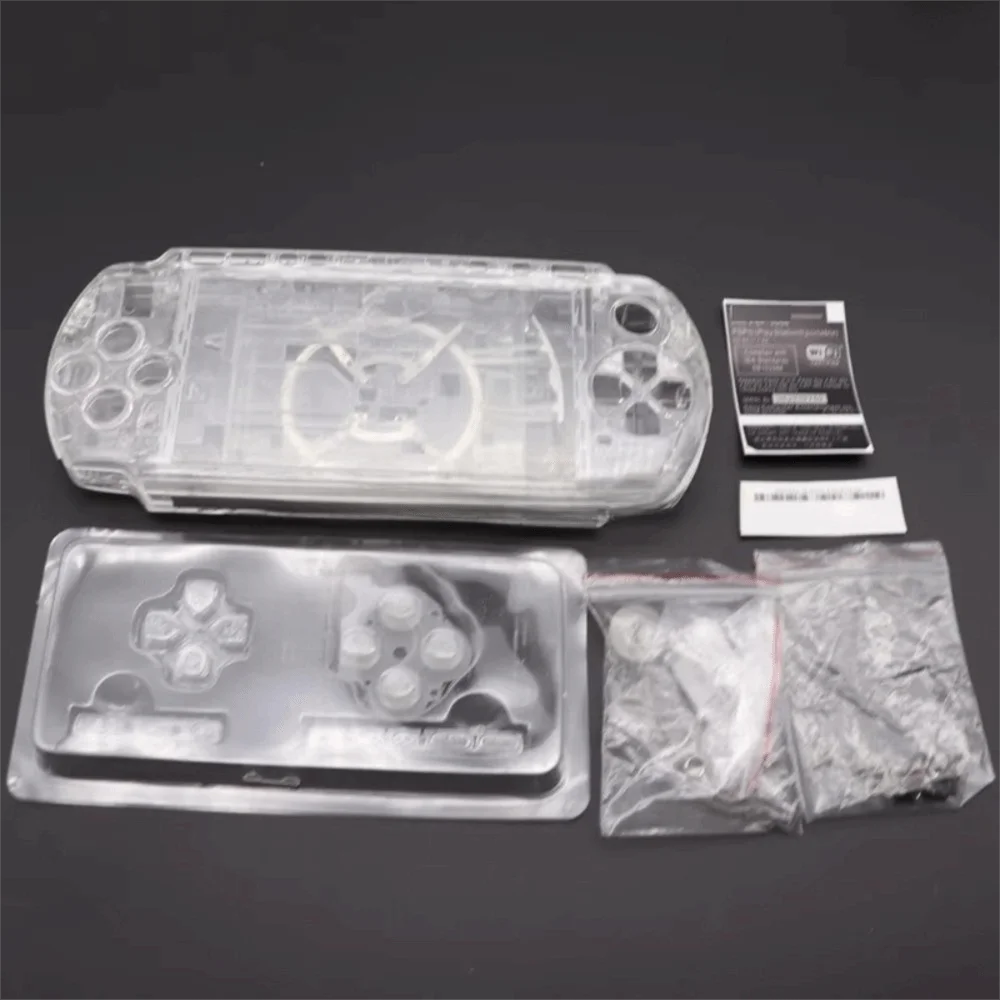 With Buttons Kit Protective Case Kit With Screws Full Set Replacement Cover Full Housing Shell for PSP3000 03 Version