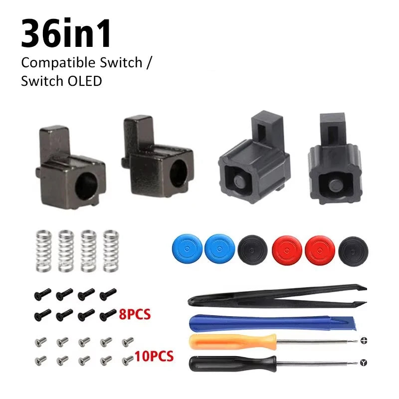 DATA FROG 3D Analog Thumb Stick Replacement Joycon Spare Kit For Switch LITE OLED Controller Repair Tool Accessories