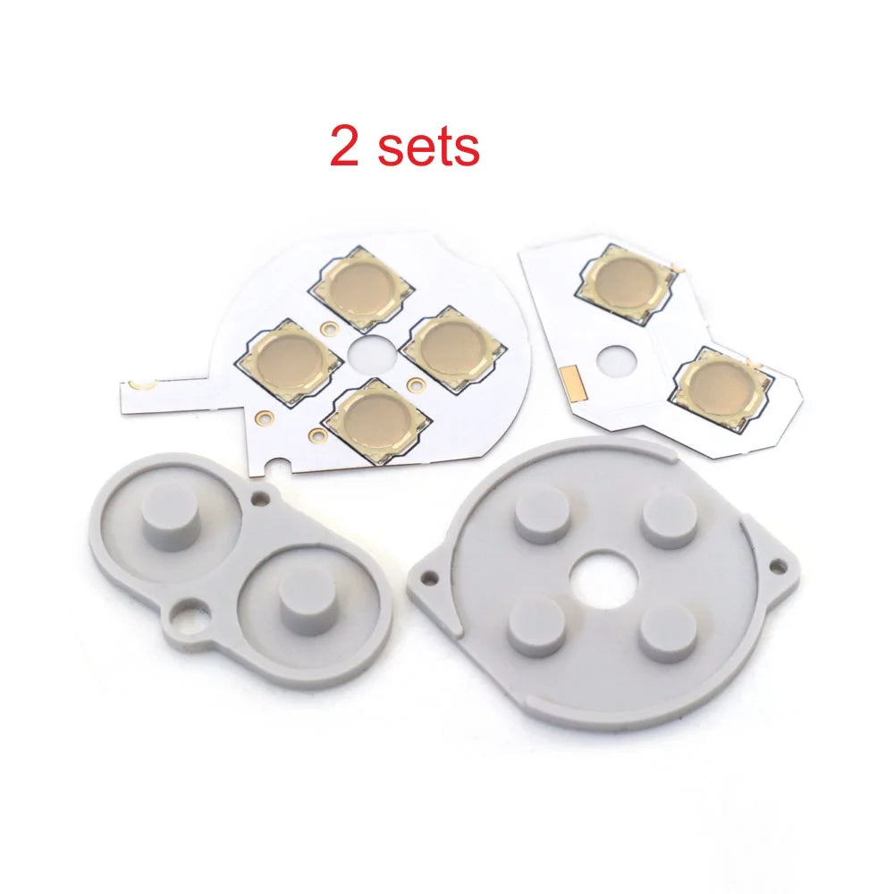 For GBC Clicky Tactile Button Kit Mod Switches & Membranes for Gameboy color Console Motherboard Buttons conductive Pads
