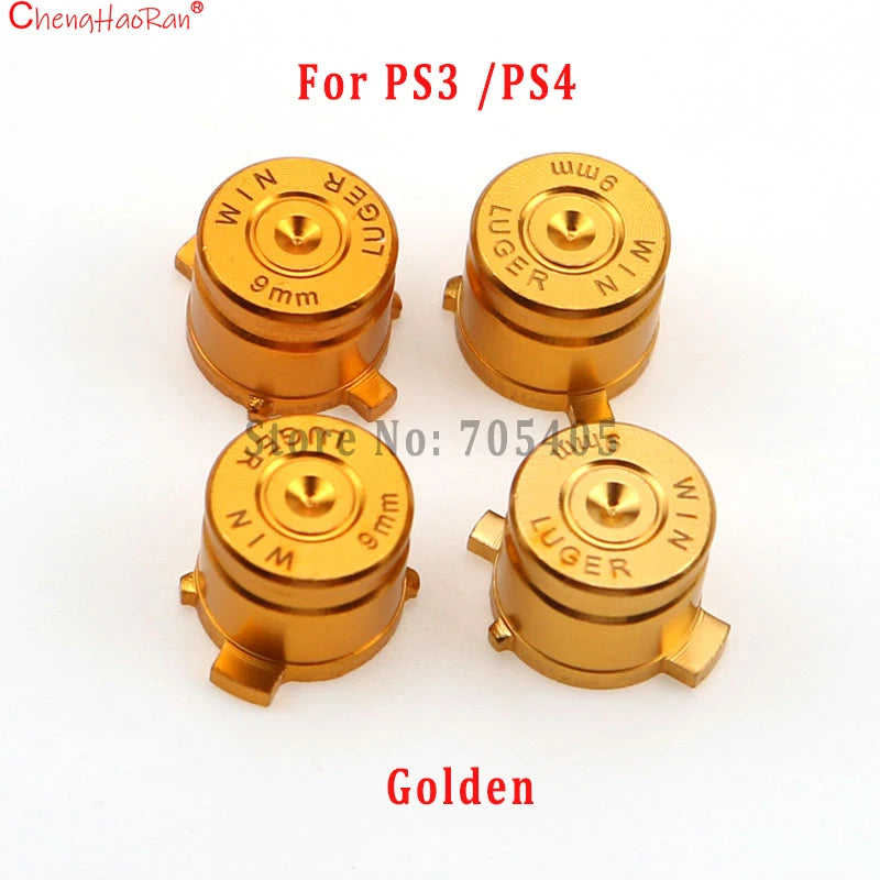 1Set Color Buttons For PS3 PS4 PS5 XBOX 360 Game Console Controller Aluminum Alloy Metal Replacement Parts