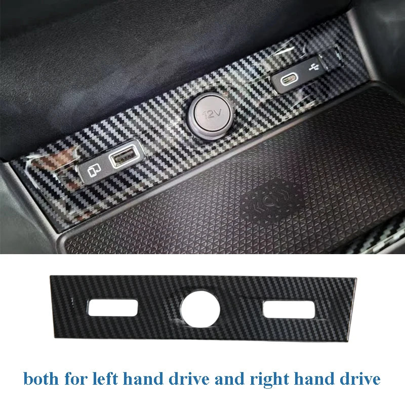 LHD RHD For MG3 Hybrid 2024 2025 Accessories ABS carbonfiber Car Steering Wheel Cover Window Lift Button Panel Gear Shift Panel