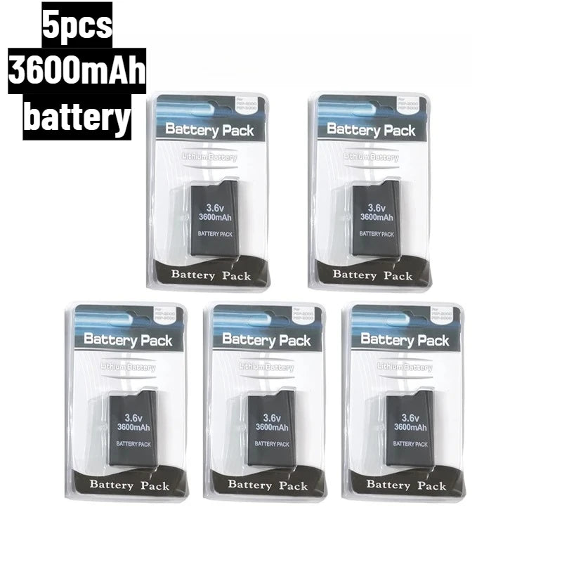2400/3600mAh Lithium Battery For PSP-2000 PSP-3000 PSP-3004 Slim Game Console Long Lasting Safe Replacement Battery