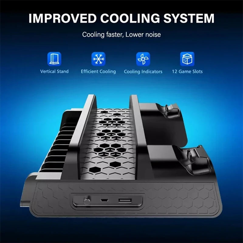 Stand Fan For Support Sony Play Station PS4 Pro Slim Console