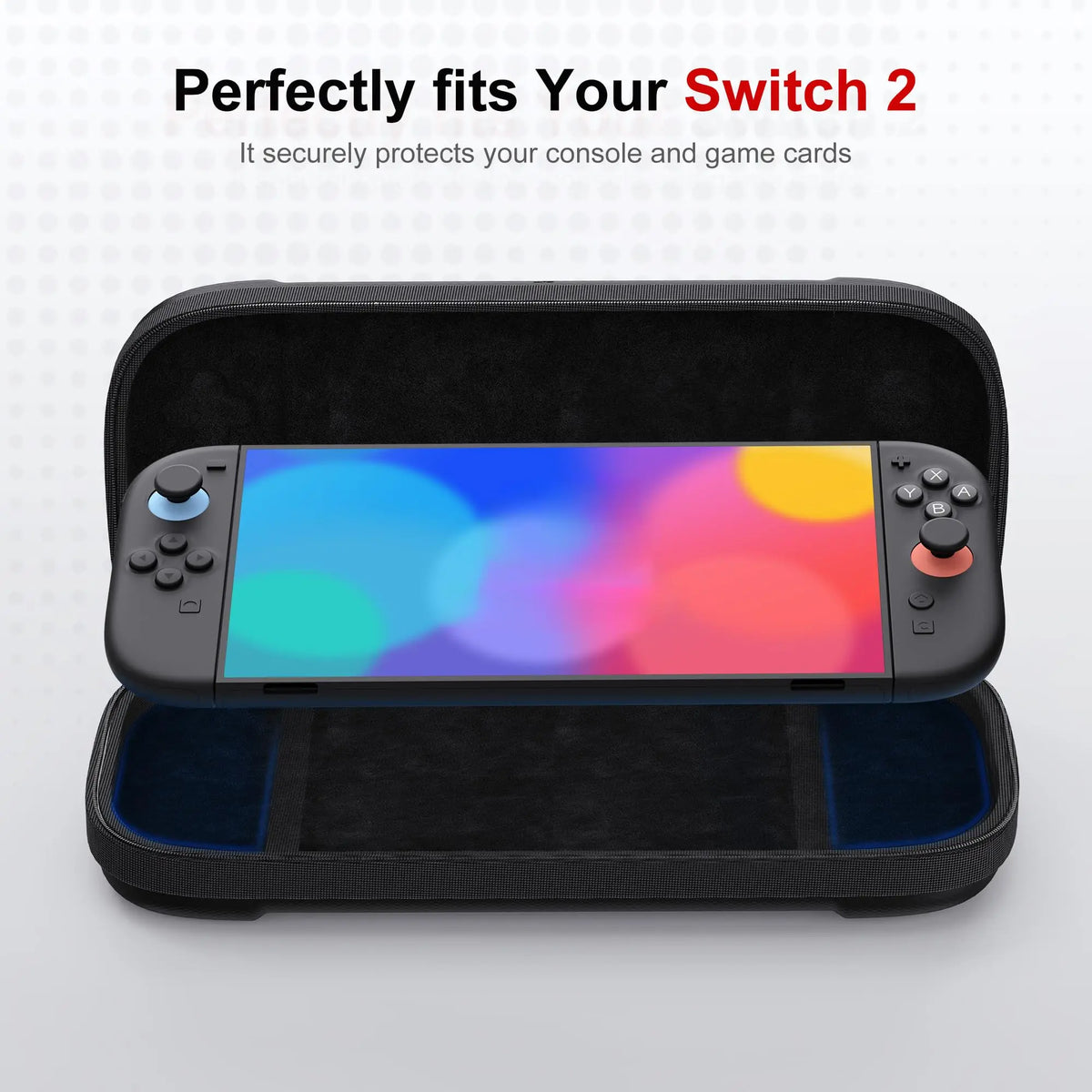 Case for Switch 2 2025 Hard Shell Travel Case with 12 Game C