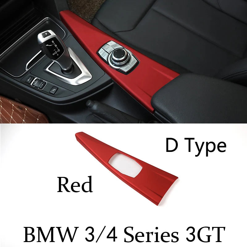 Chrome Car Styling CD Panel Switch Button Cover Sticker Trim For BMW 3 4 Series F30 F32 F34 F35 F36 320i 318i Inner Accessories