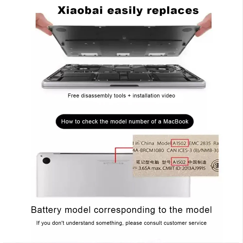 DXT New Laptop Battery For Macbook Pro 13 A1502 A1706 A1989 