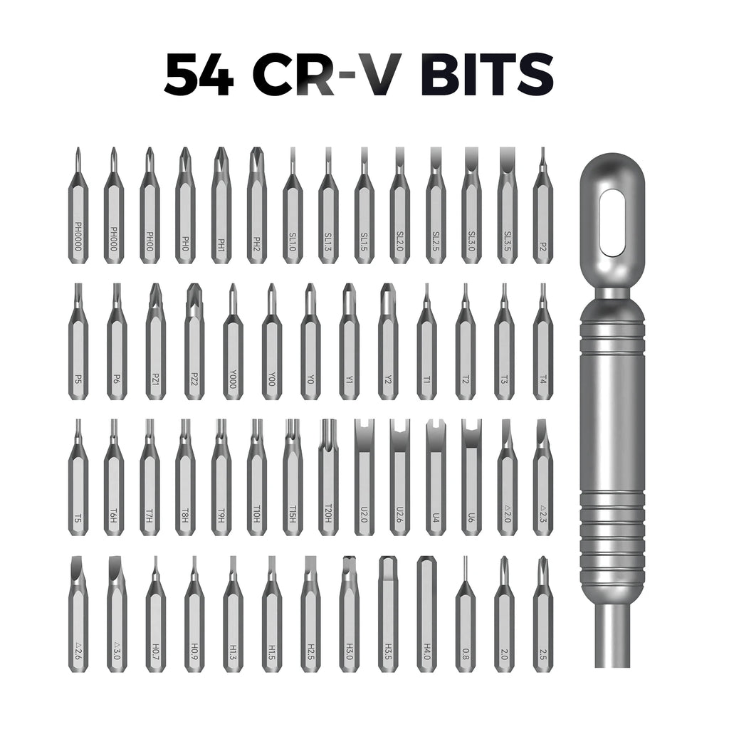55PCS Mini Precision Screwdriver Set CRV Magnetic Bits Repai