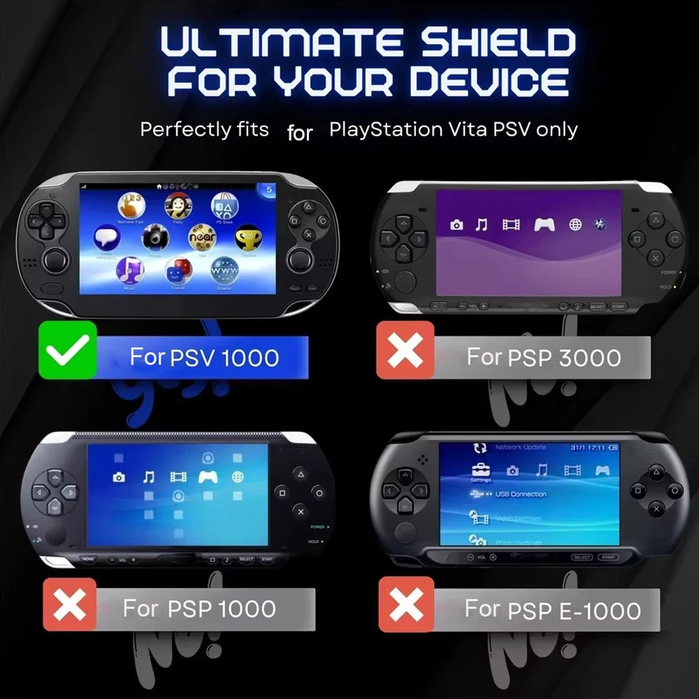 Protective Crystal Case for PS Vita 1000 Handheld Transparen