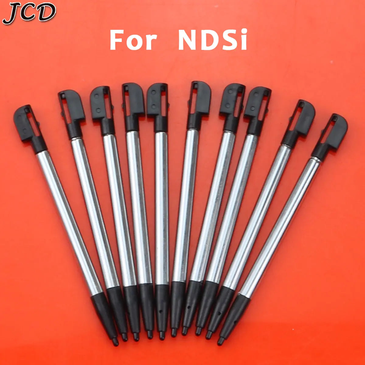 JCD 10PCS Metal Telescopic Stylus Plastic Stylus Touch Screen Pen for 2DS 3DS New 2DS LL XL New 3DS XL LL For NDSL NDSi