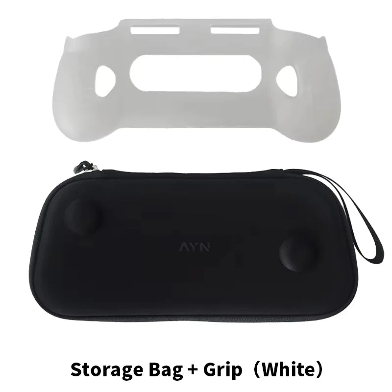 For AYN Odin 3 TPU Grip Shell Original BAG Odin3 Game Console TPU Grip Case Stand Holder With Carry Bag Accessories