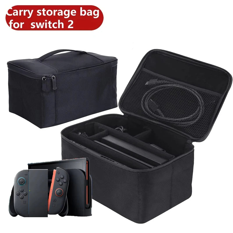 For Switch 2 2025 Large Storage Bag Travel Carrying Protecti