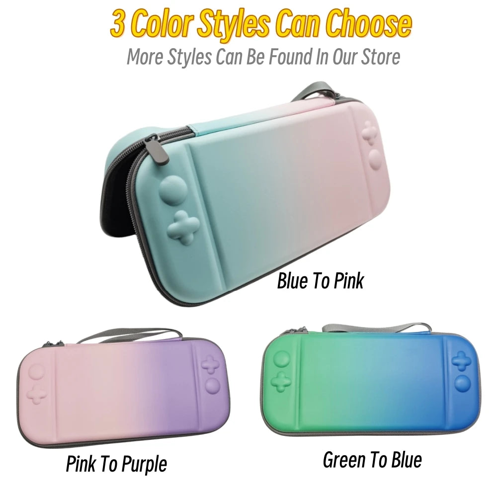 New Gradient Color Slim Travel Carrying Case for Switch 2 Ga