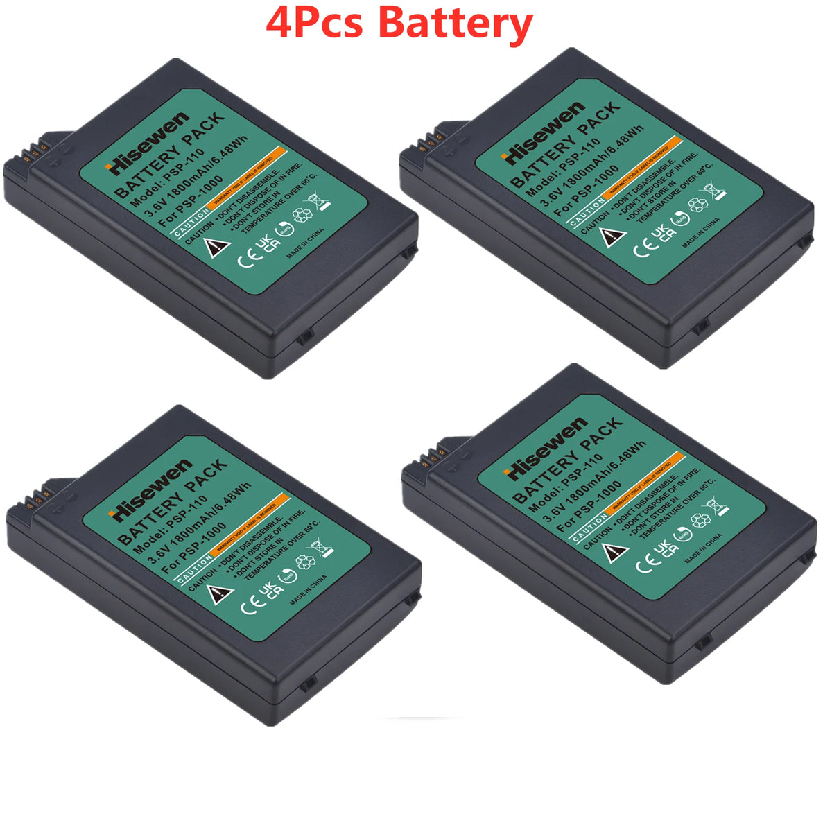 PSP-110 PSP-1005 Replacement Lithium Batteries for Sony PlayStation Portable Console PSP-1000 Gamepad Battery/Charger