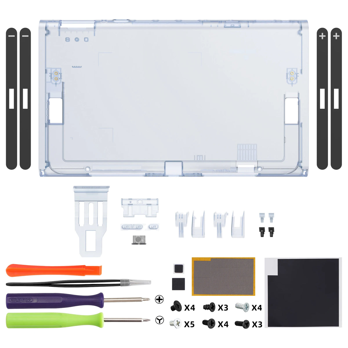 eXtremeRate Replacement DIY Back Plate for Nintendo Switch 2 Handheld Console Housing Cover Shell Case (Without Kickstand)