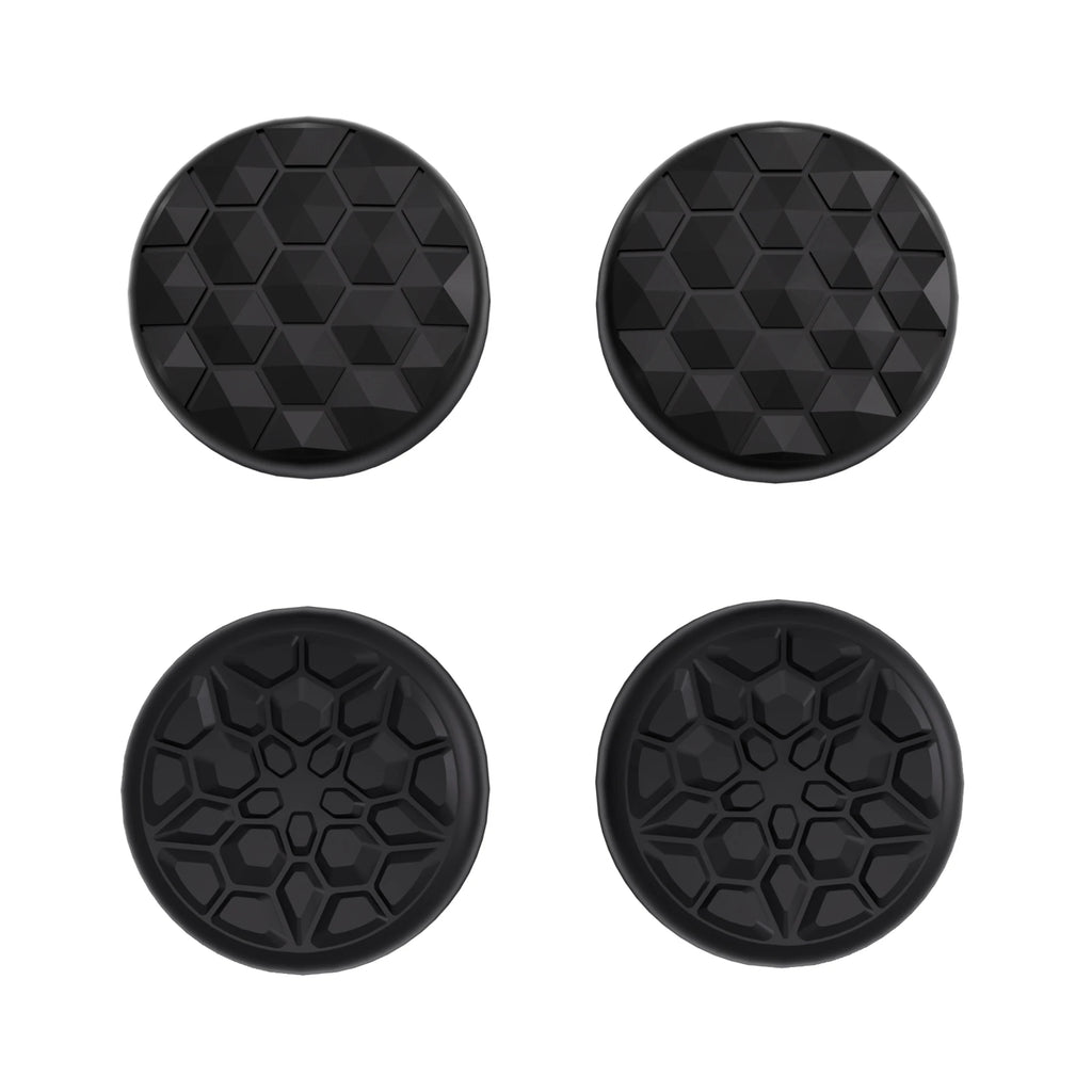 PlayVital Thumb Grip Caps for Steam Deck LCD & OLED Thumbsticks Grips for PS Portal Remote Player - Diamond Grain & Crack