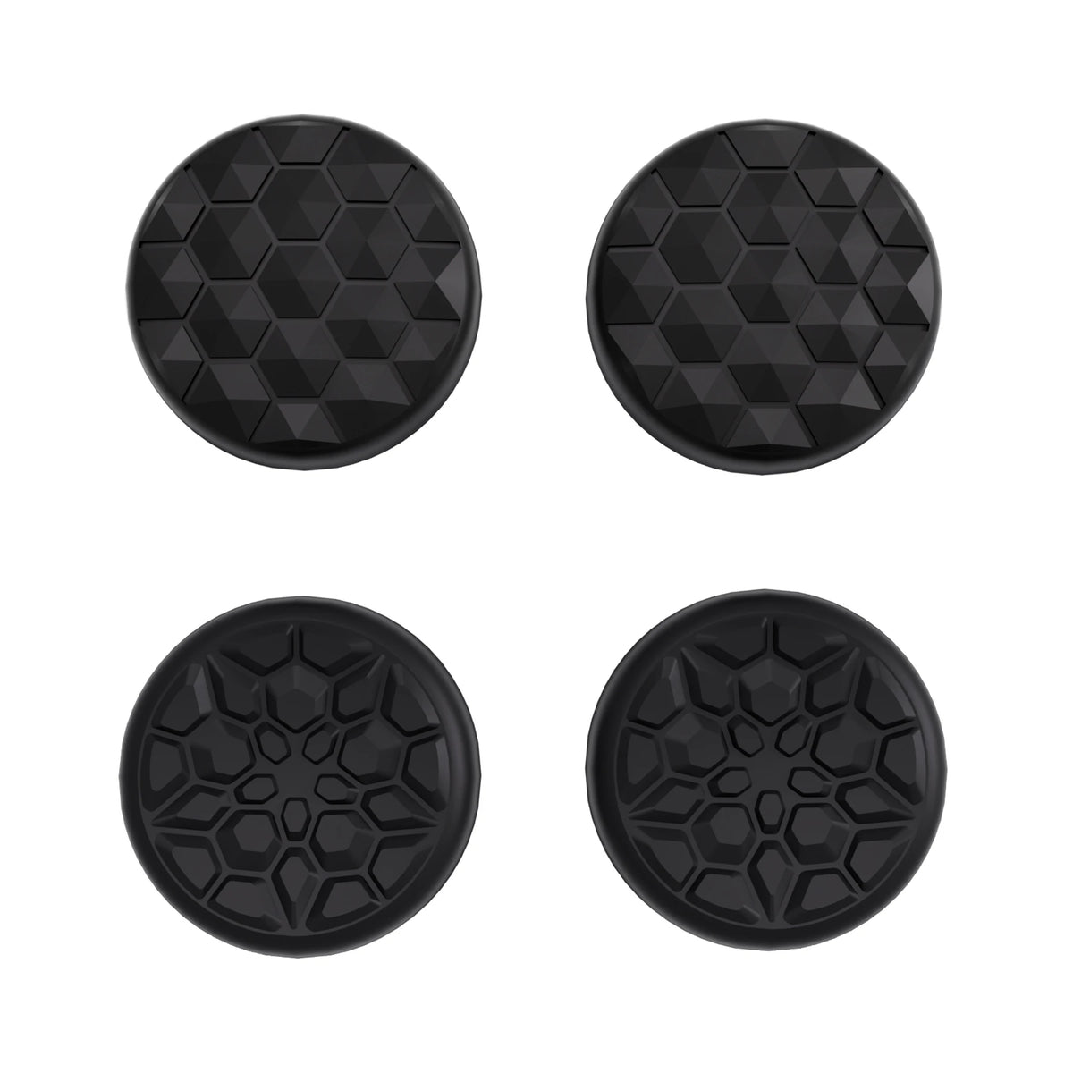 PlayVital Thumb Grip Caps for Steam Deck LCD & OLED Thumbsticks Grips for PS Portal Remote Player - Diamond Grain & Crack