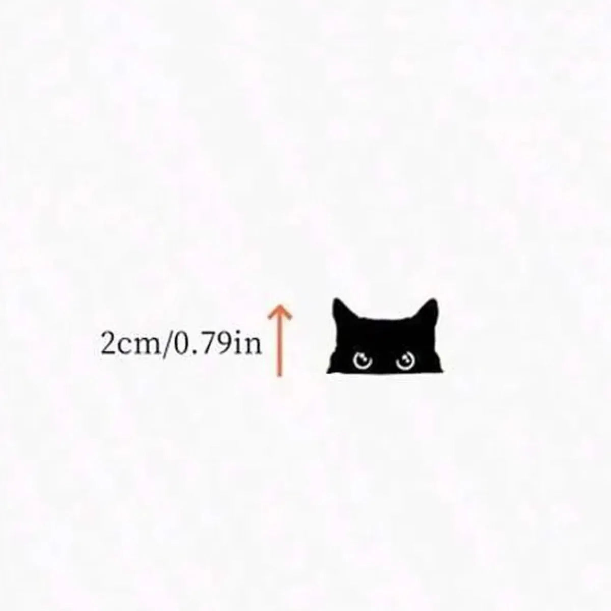 Cat Peeker Decal Car Decal Black Cat Peeker Sticker Blank Bu