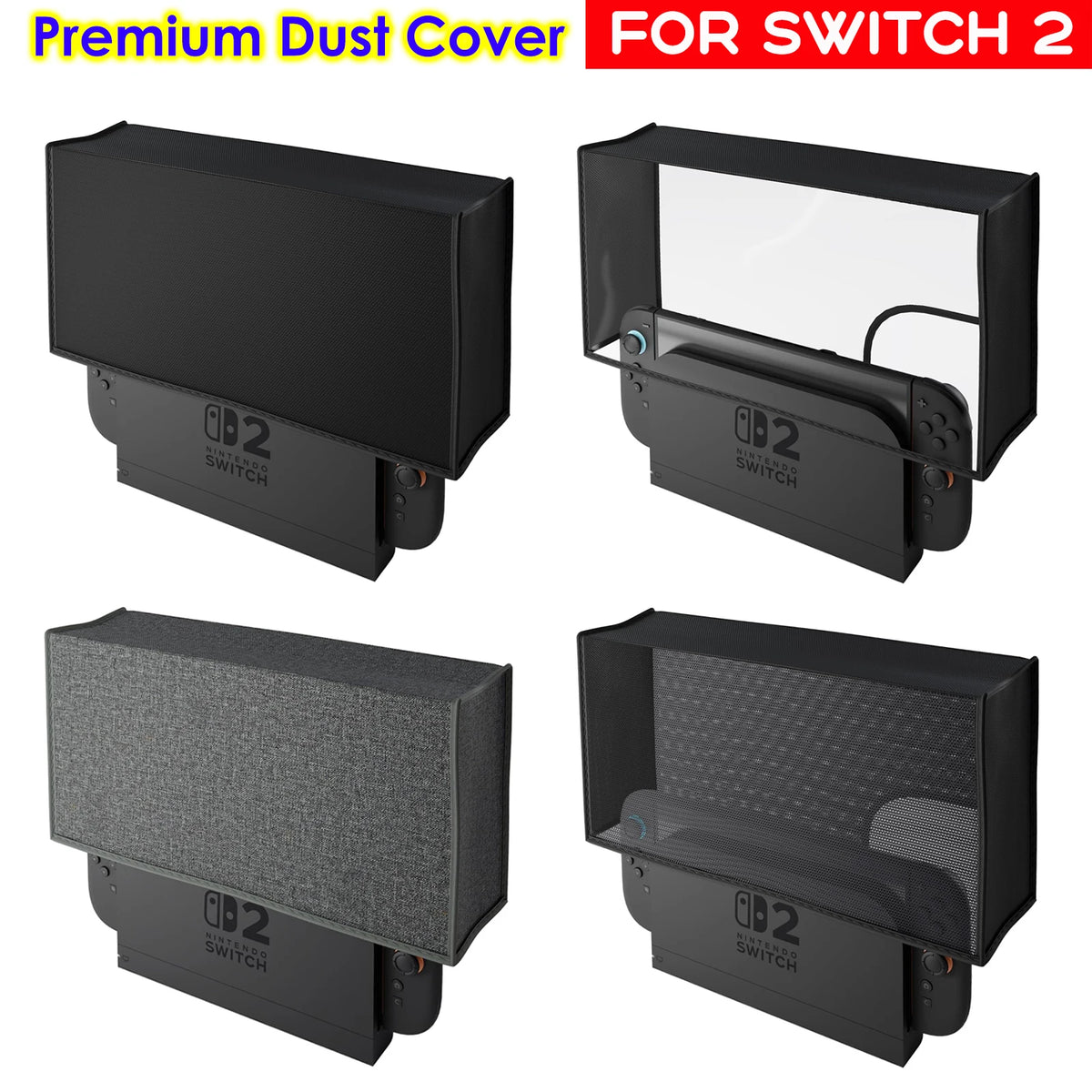 Anti-Scratch Dust Cover for Nintendo Switch 2 Console and TV