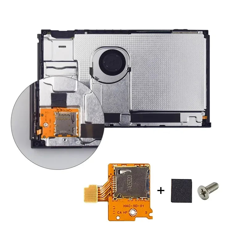 DATA FROG Replacement Micro SD TF Card Slot Socket Board Rea