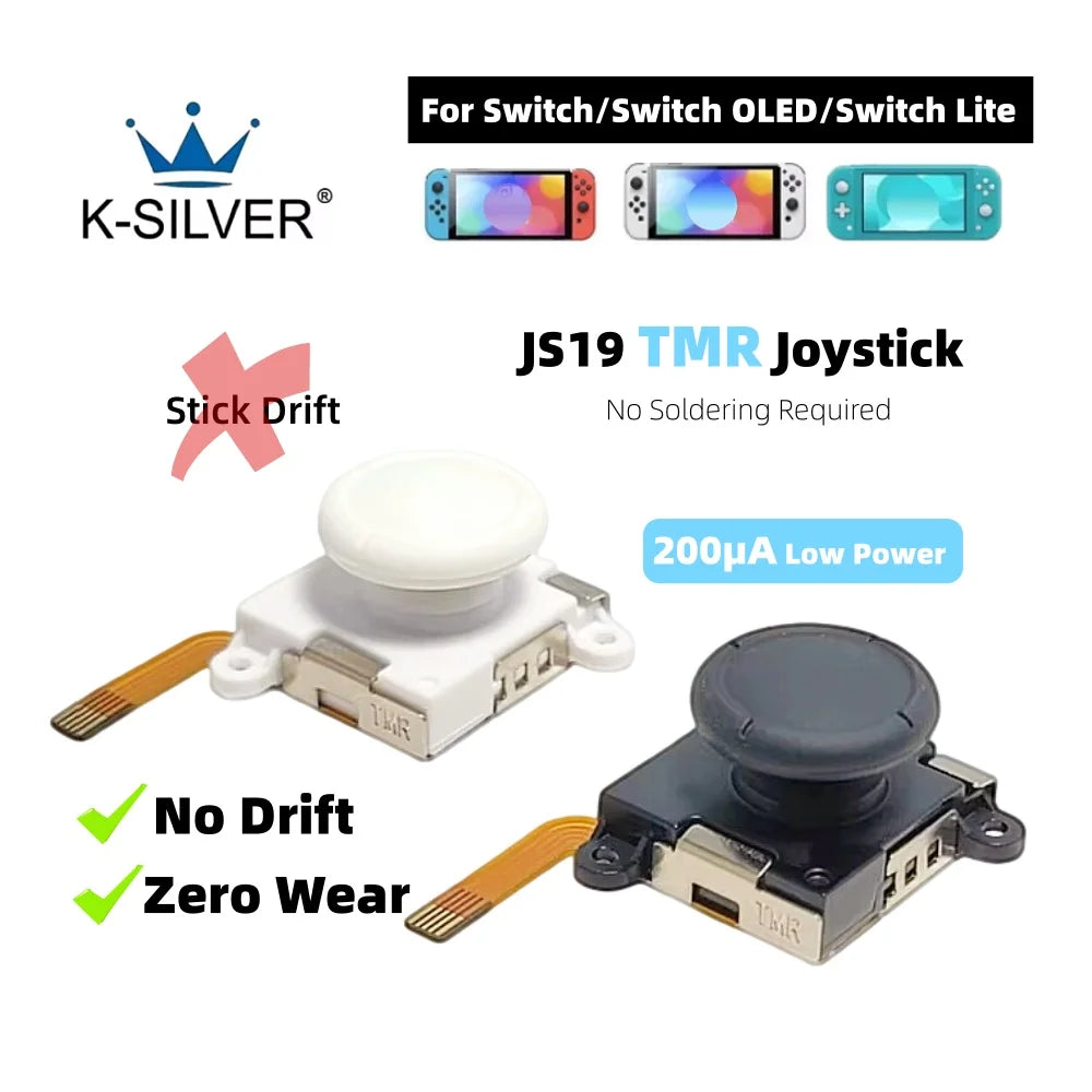 K-SILVER JS19 TMR Joystick for Nintendo Switch JoyCon Hall E