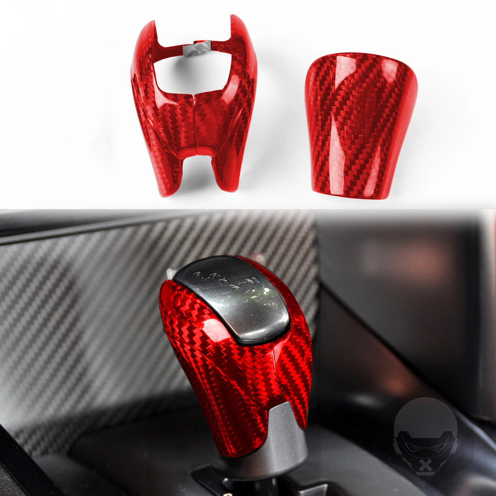 For Nissan GTR R35 2008-2015 Accessories Real Carbon Fiber Car Interior Gears Shift Cover Start Button Trim Sticker