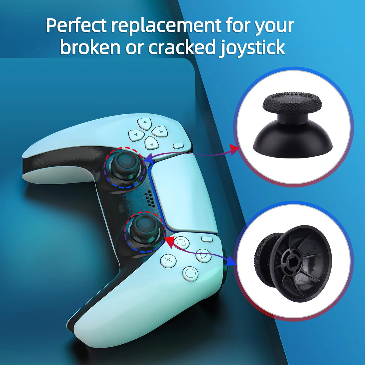 Replacement Thumbsticks for PS5 Dualsense Controller Analog 