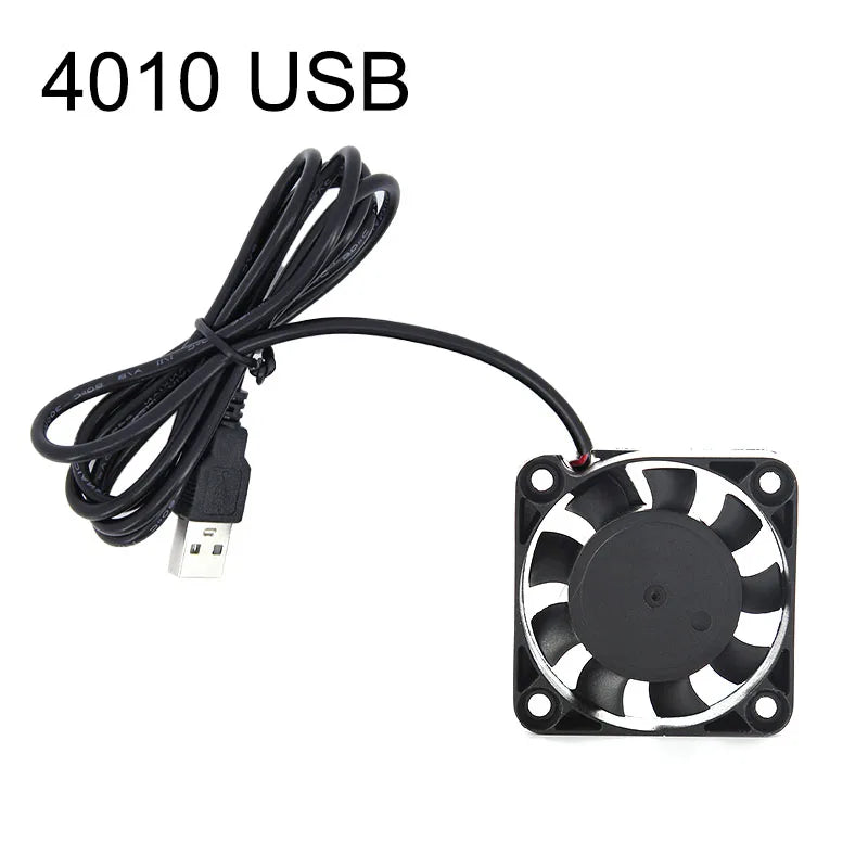 2510 8010 6010 6015 6025 6CM 8CM 60x60x25mm 80x80x10mm DC 5V USB Power Cooling Case Fan For Receiver DVR Xbox TV Box Router W28