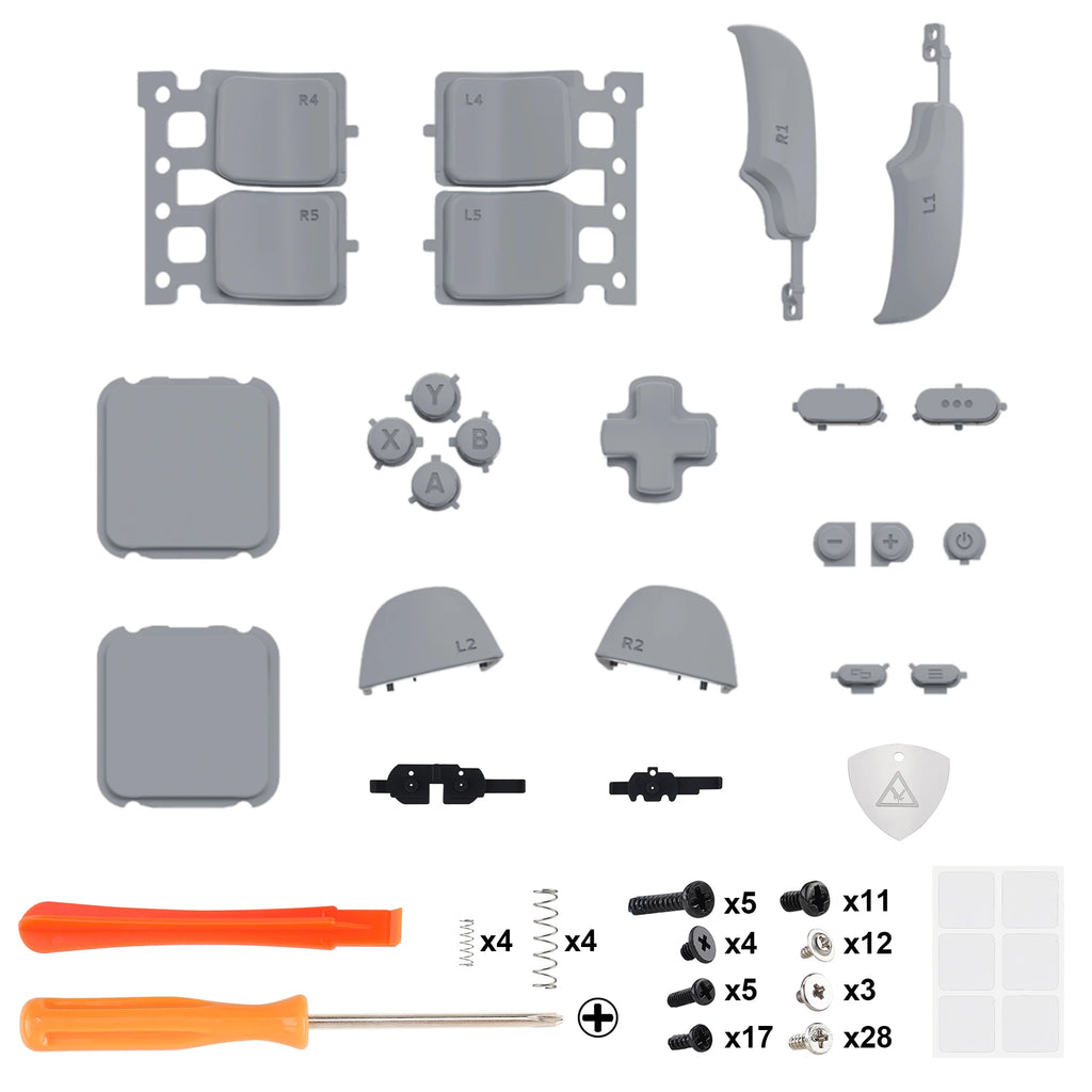eXtremeRate Replacement Full Set Buttons for Steam Deck LCD (Controller NOT included) - Glossy & Single Series
