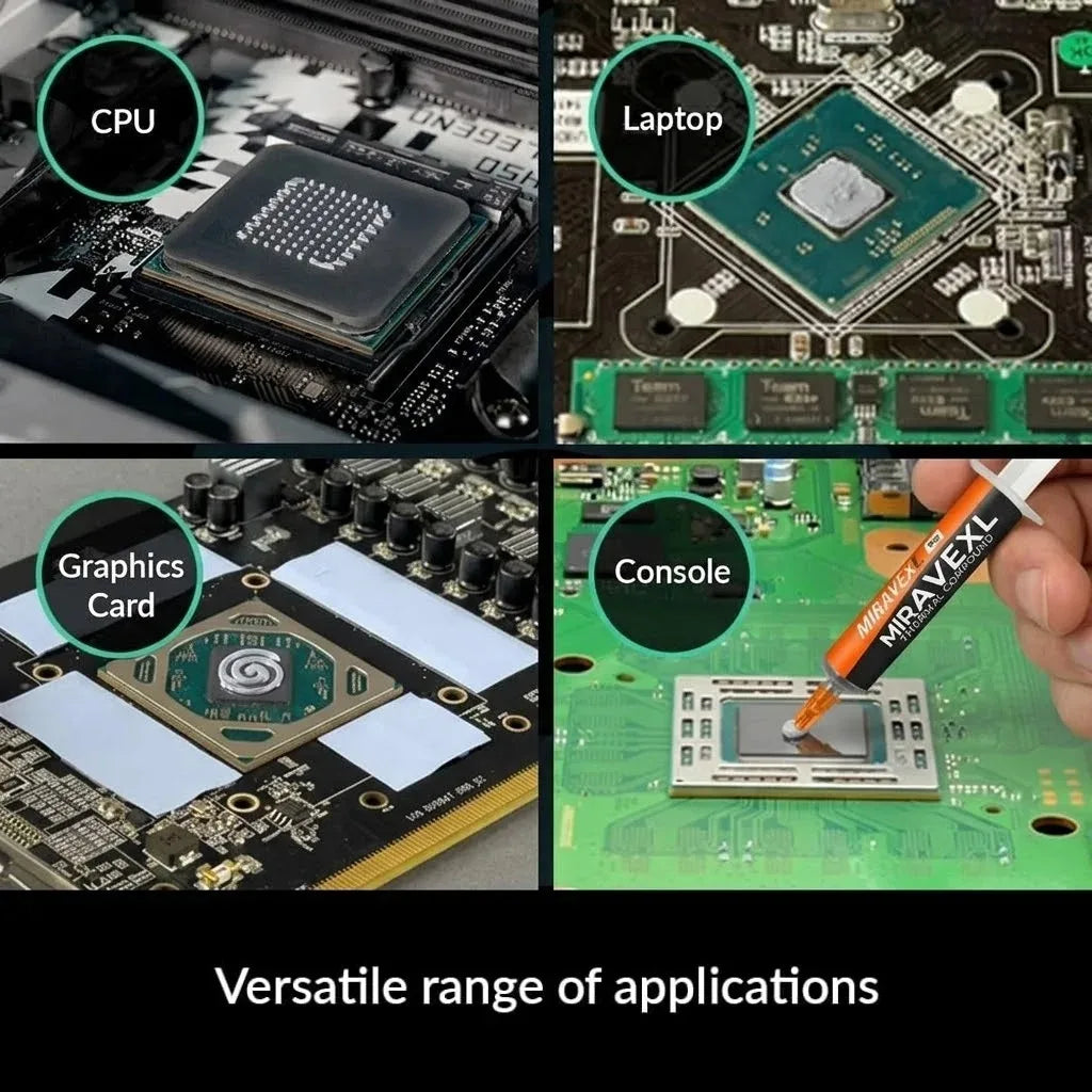 MIRAVEXL 8g Non-Conductive Thermal Paste Safe Cooling Heatsi