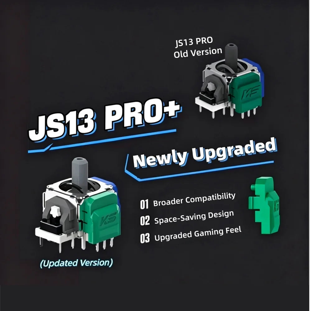 K-SILVER JS13 PRO+ TMR Joystick Hall Effect for PS5 Edge Dua